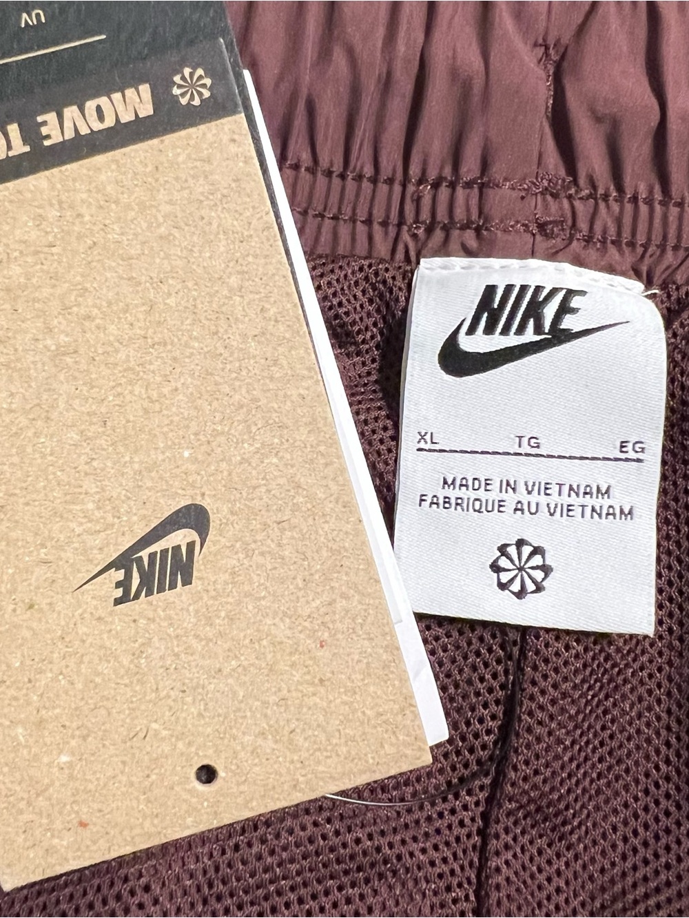 Nike NEW Bundle/Set Crew Tee and Jogger Track Pants Set Burgundy Crush $110 - Picture 7 of 13